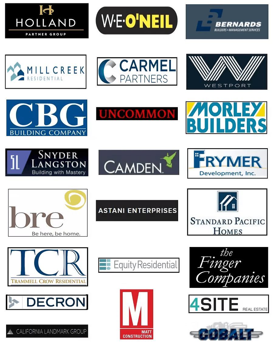 RF Electric clients. General contractors and owner/builders across Southern California.